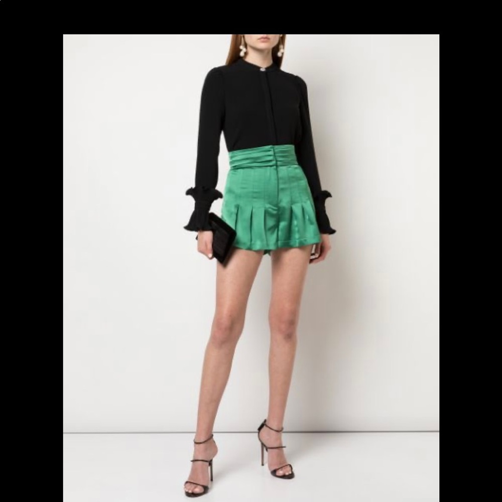 Alexis NWT green Lucca silk shorts small.